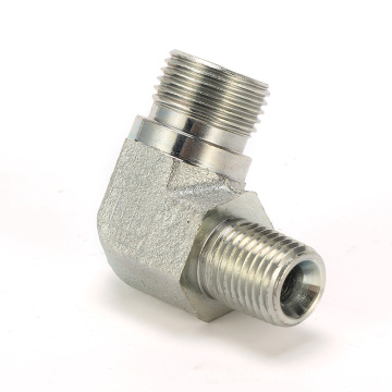 1CN9 Metric hydraulic hose Adapter 90 degree hydraulic elbow adapter /npt thread fitting hydraulic adapter